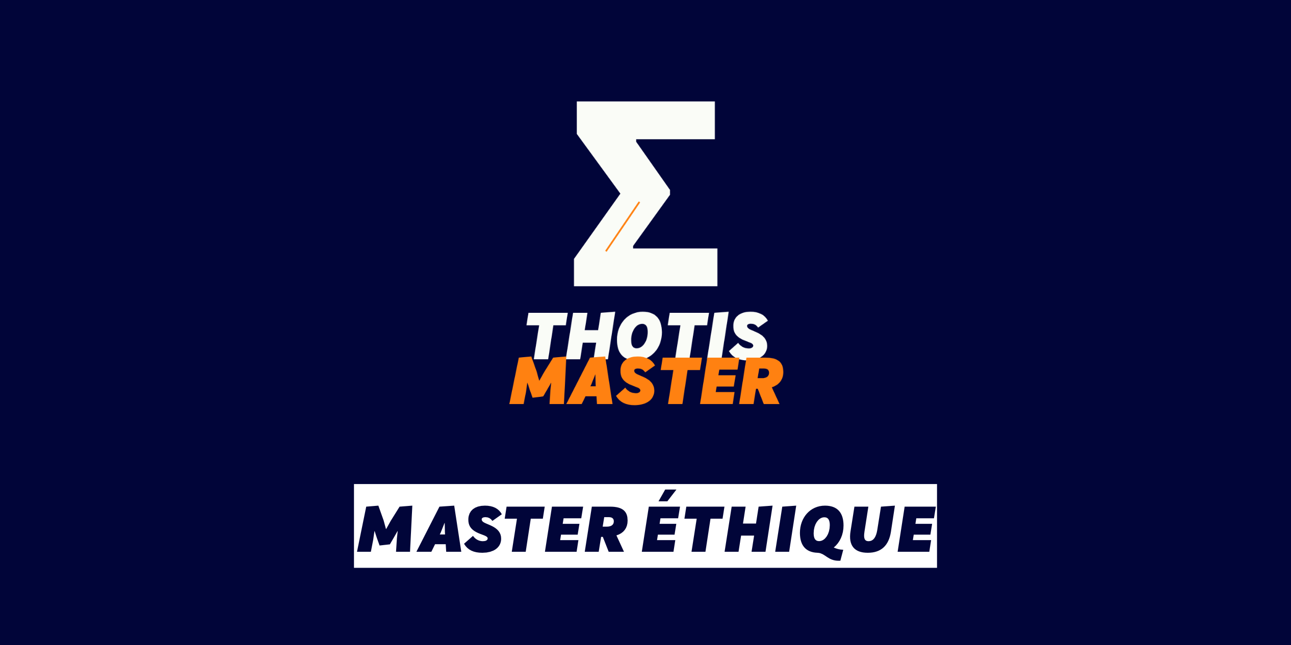 Master Éthique
