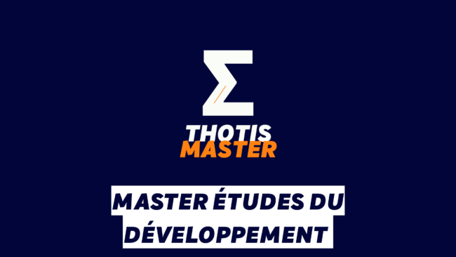 Master Études du développement
