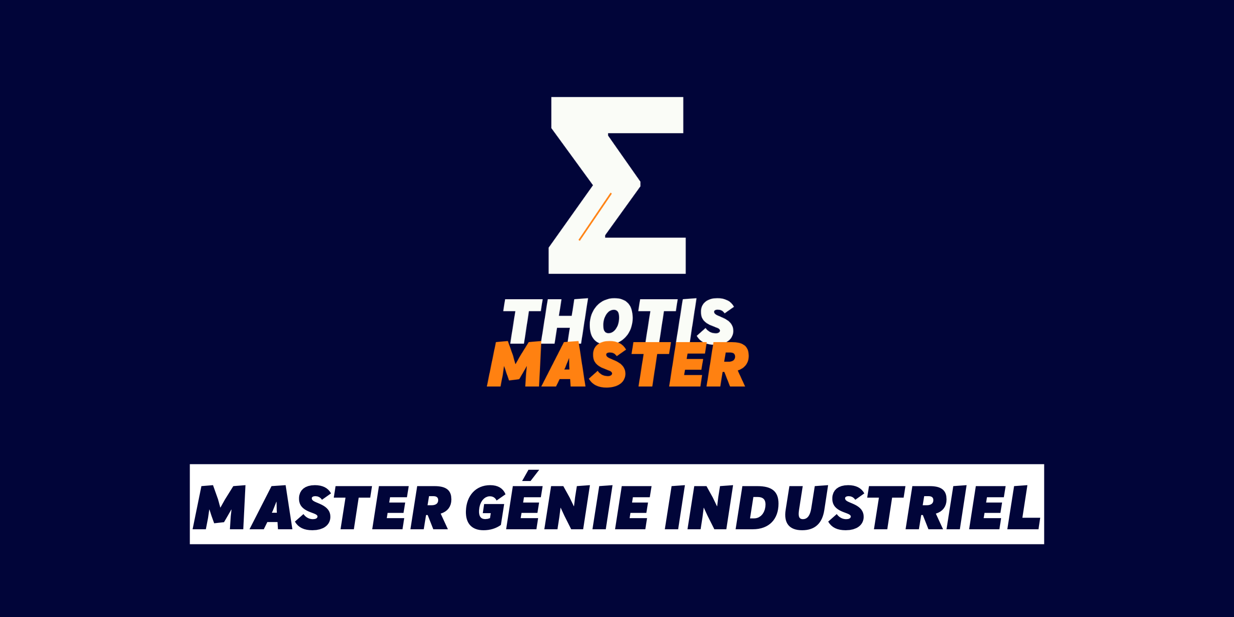 Master Génie industriel