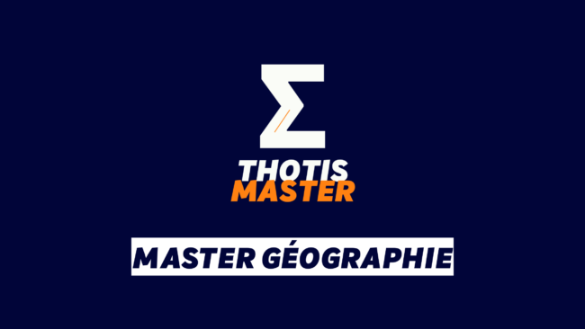 Master Géographie