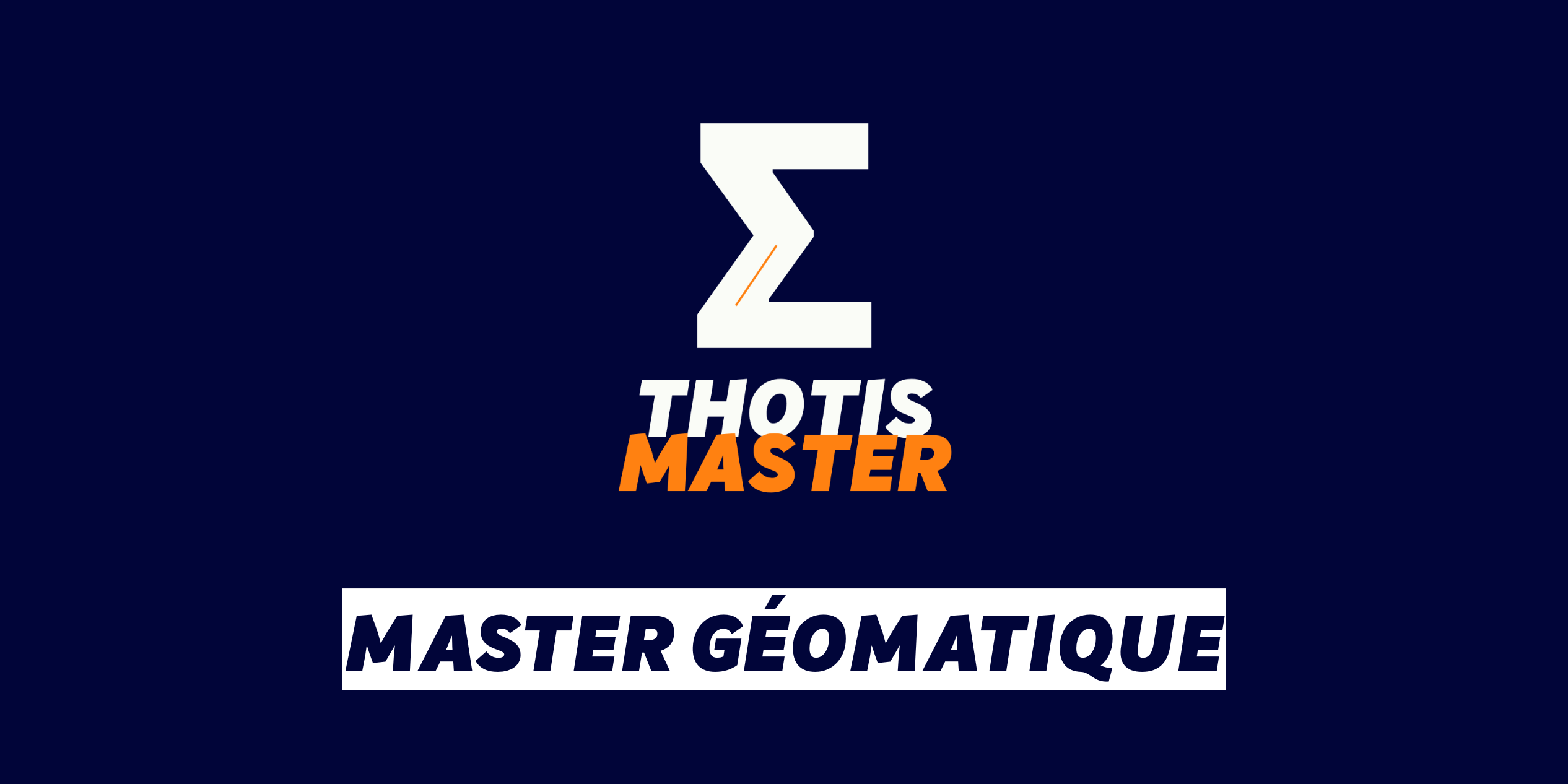 Master Géomatique