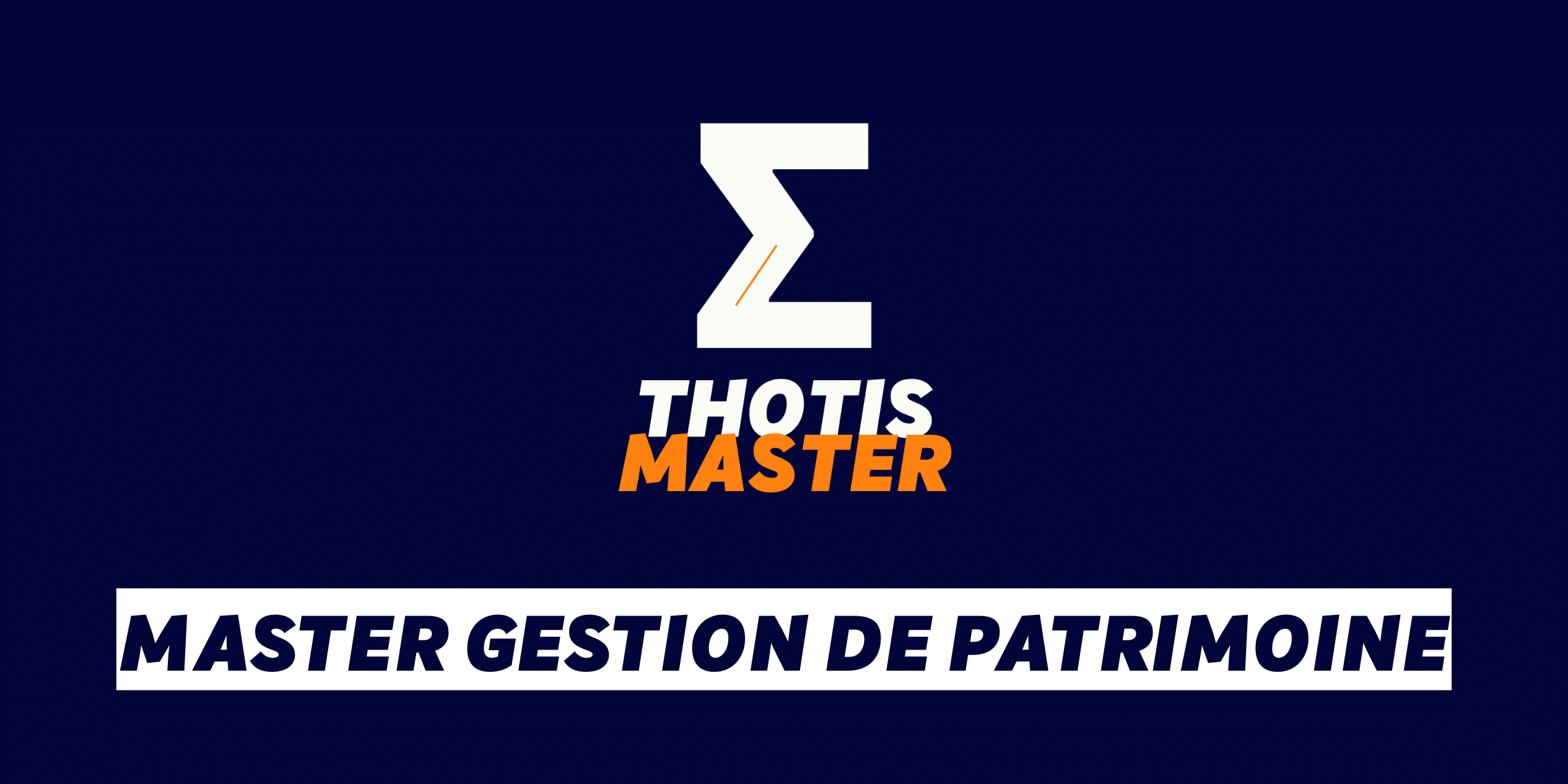 Master Gestion de patrimoine