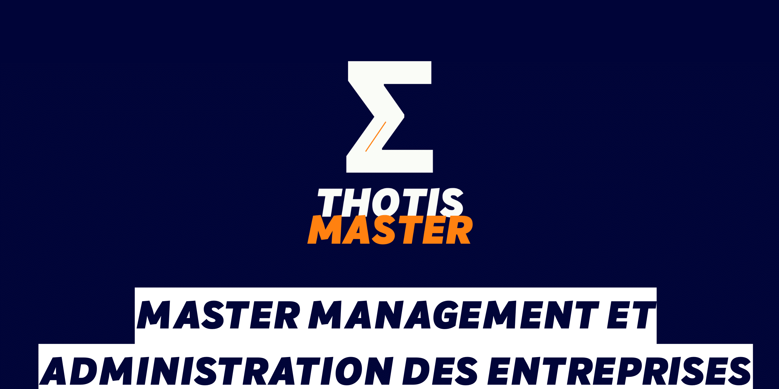 Master Management et administration des entreprises