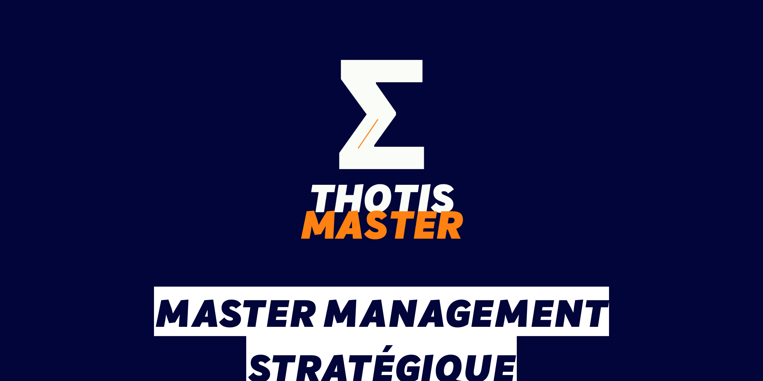 Master Management stratégique
