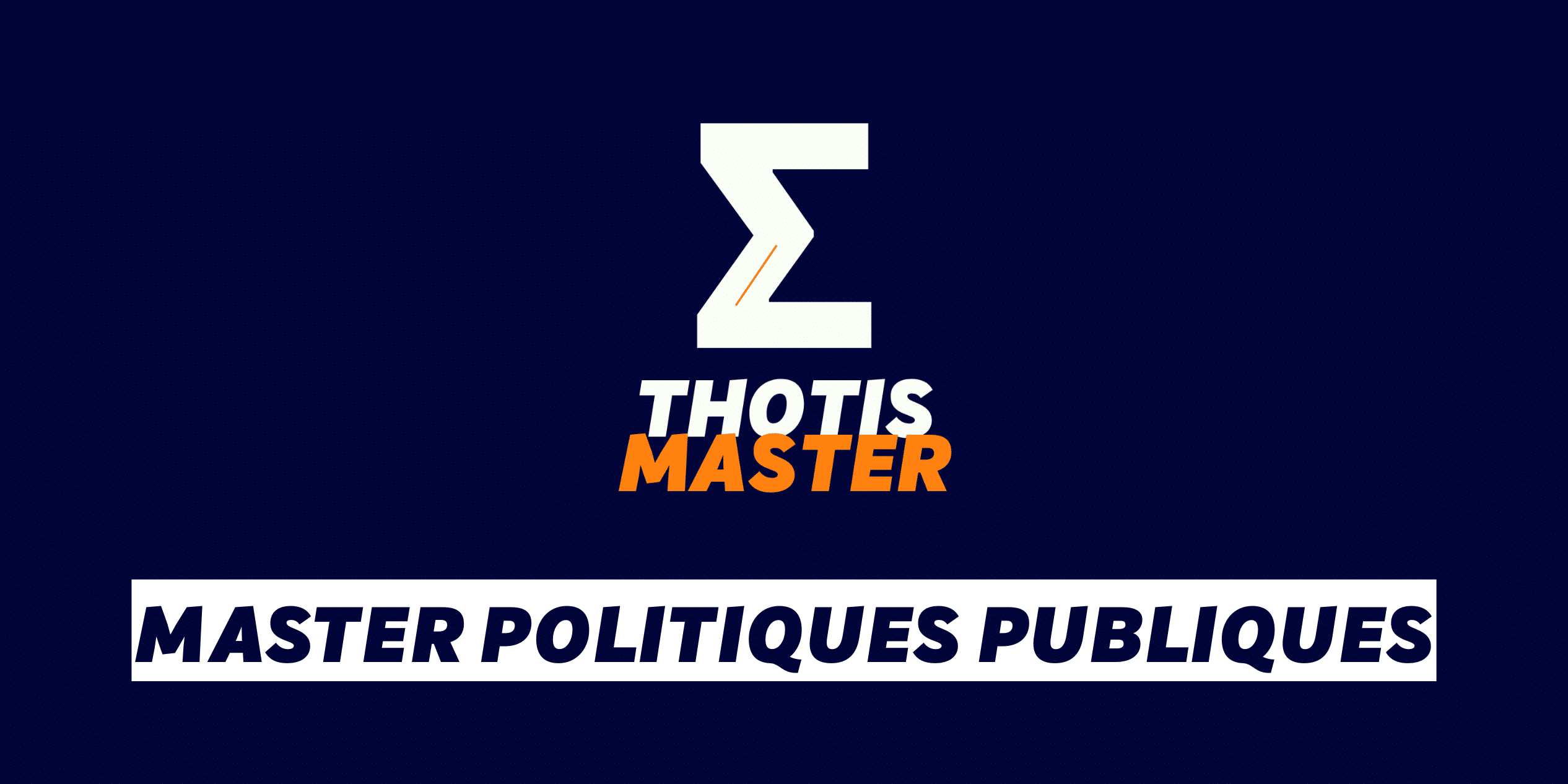 Master Politiques publiques