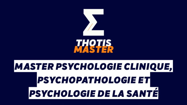 Master Psychologie clinique, psychopathologie et psychologie de la santé