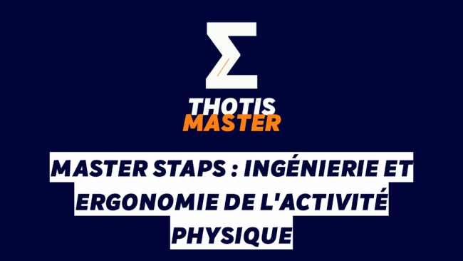 Master STAPS Ingénierie et ergonomie de l'activité physique