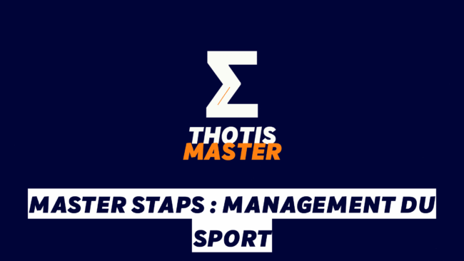 Master STAPS Management du sport Master STAPS Management du sport