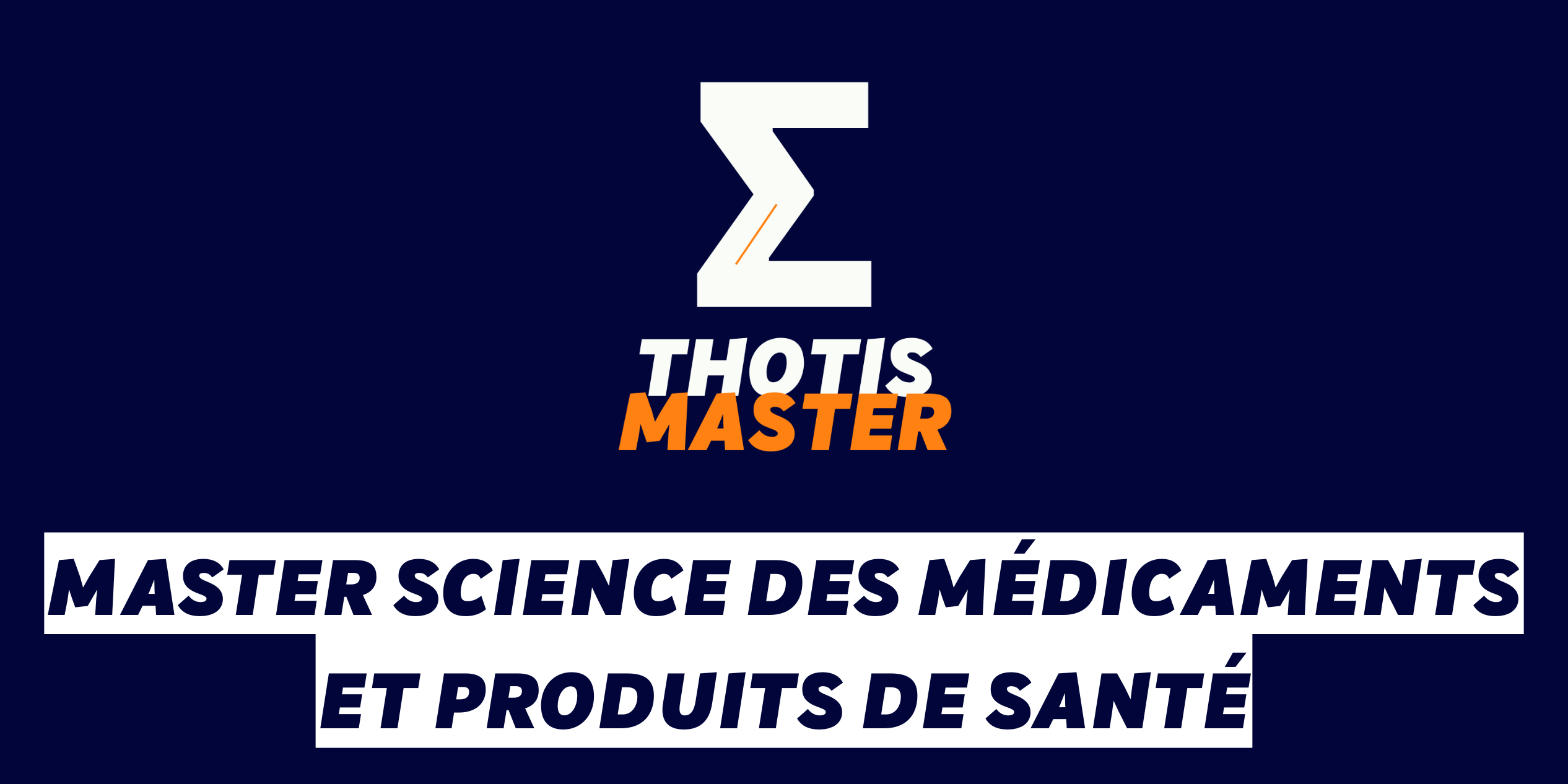 Master Science des médicaments et produits de santé Master Science des médicaments et produits de santé