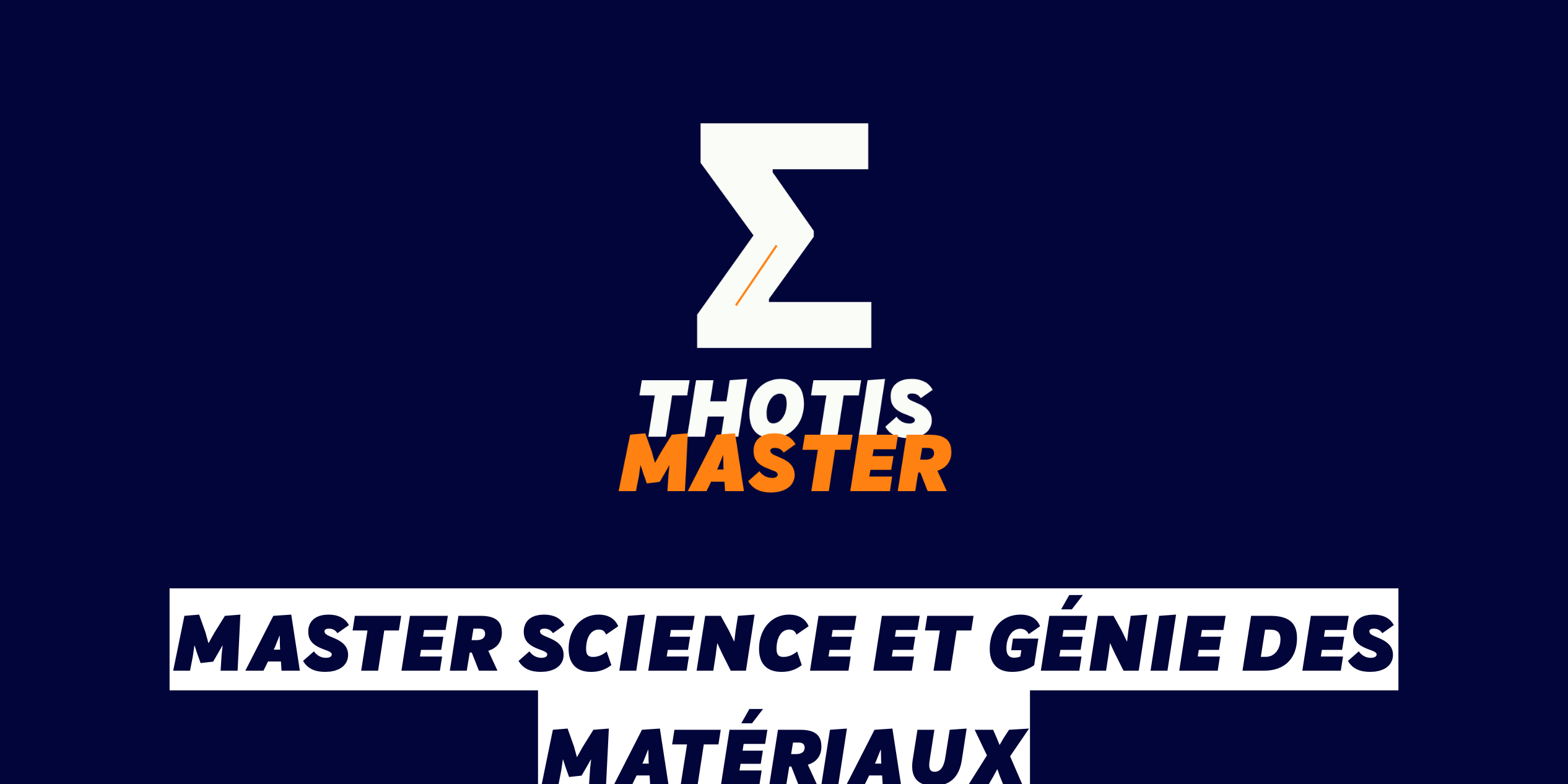 Master Science et génie des matériaux Master Science et génie des matériaux