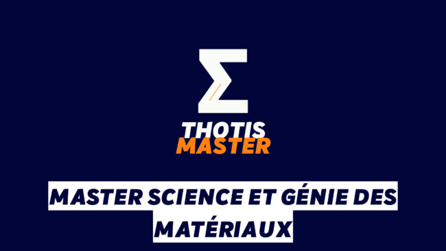 Master Science et génie des matériaux Master Science et génie des matériaux