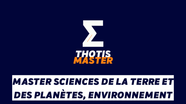 Master Sciences de la Terre et des planètes, environnement