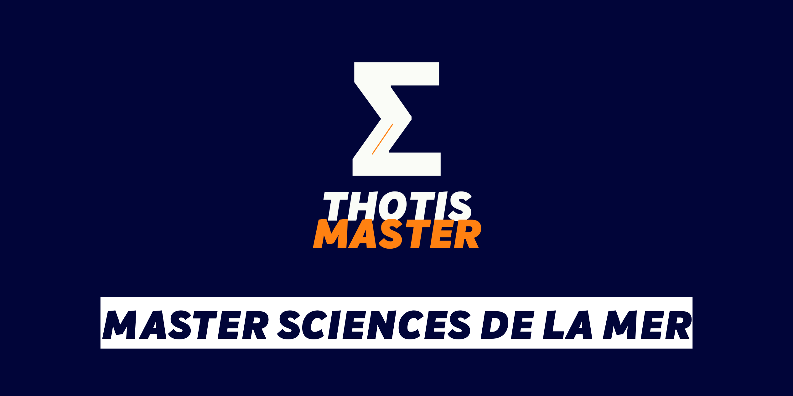 Master Sciences de la mer