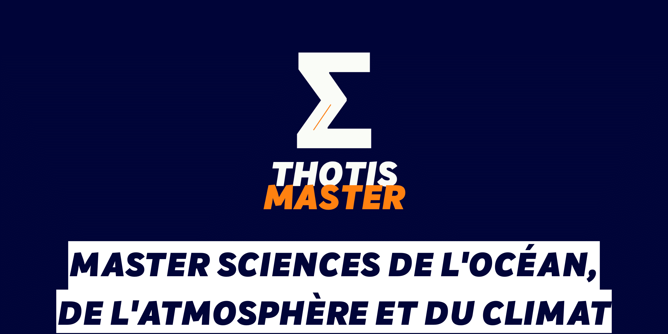 Master Sciences de l'océan, de l'atmosphère et du climat