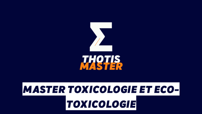 Master Toxicologie et Eco toxicologie