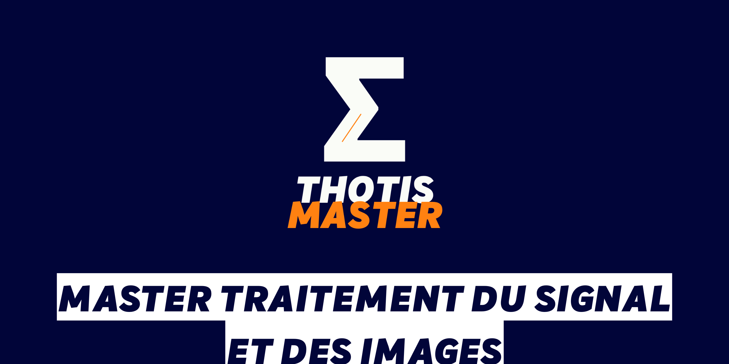 Master Traitement du signal et des images