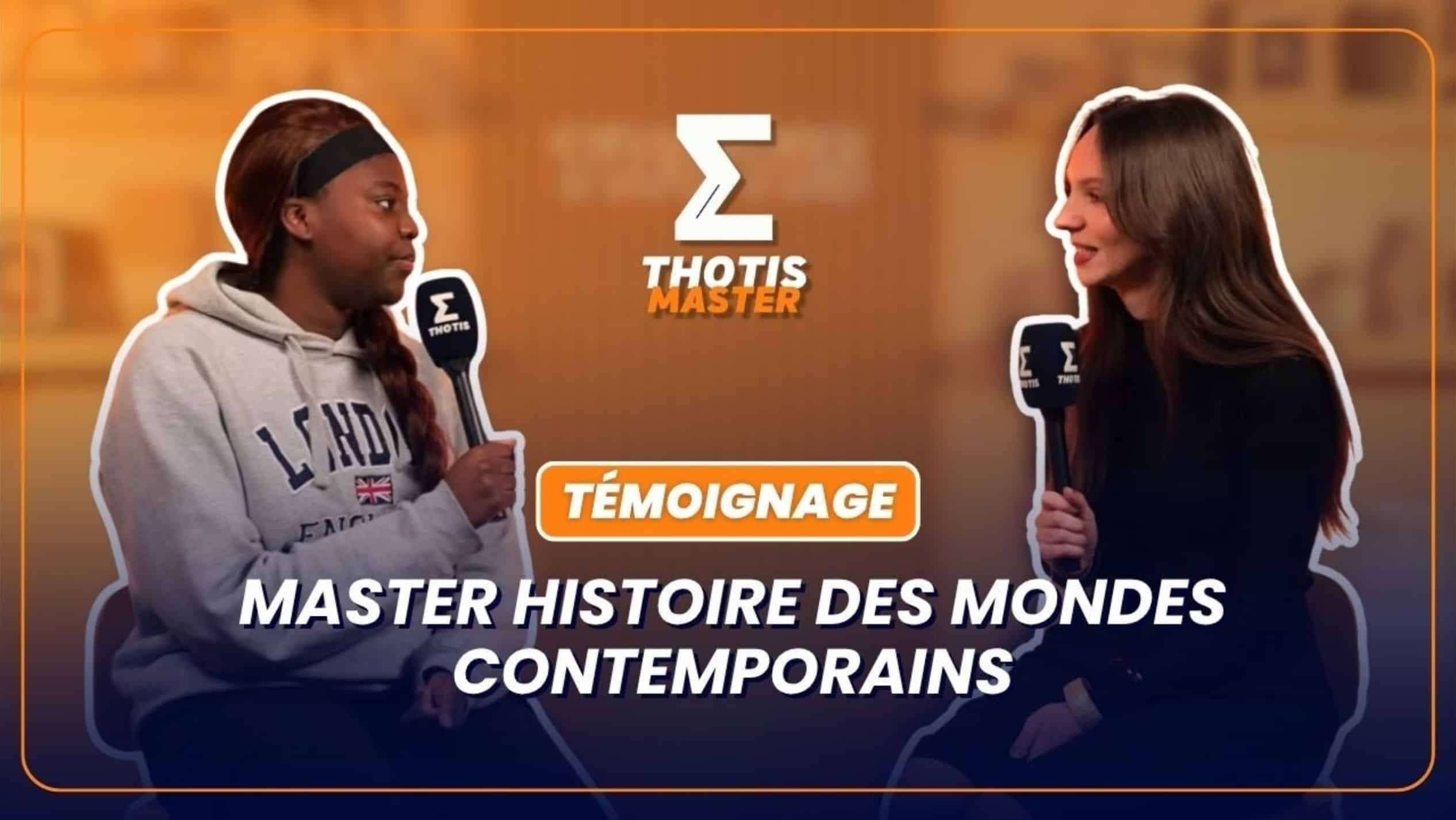 Master histoire des mondes contemporains : témoignage