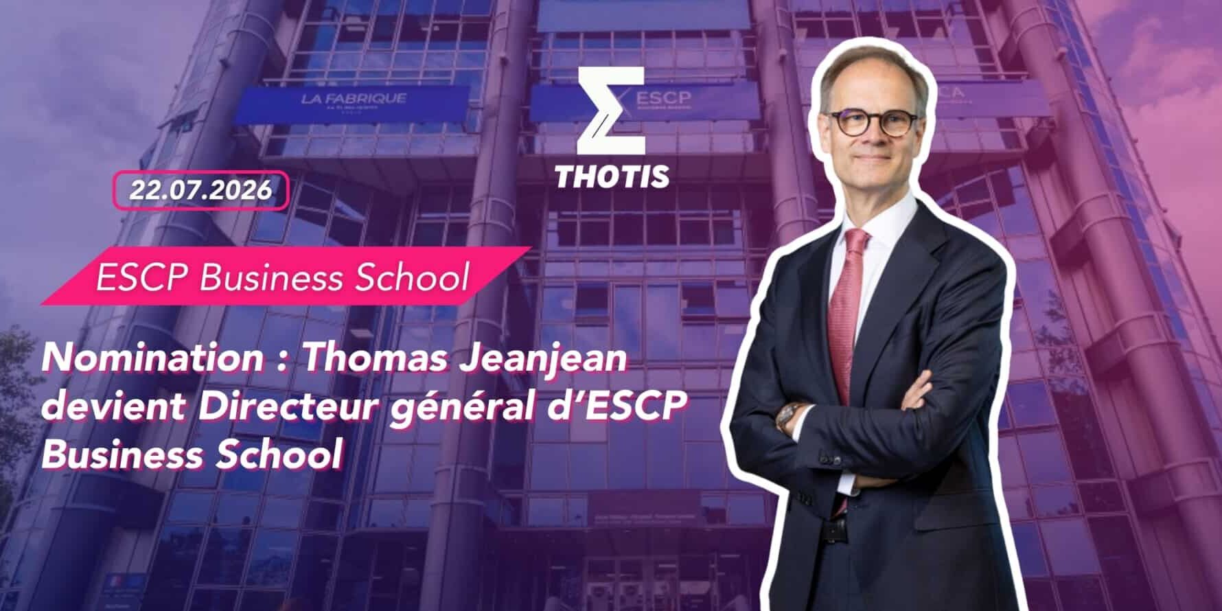 Nomination Thomas Jeanjean devient Directeur général d’ESCP Business School / Crédit : David Atlan photos