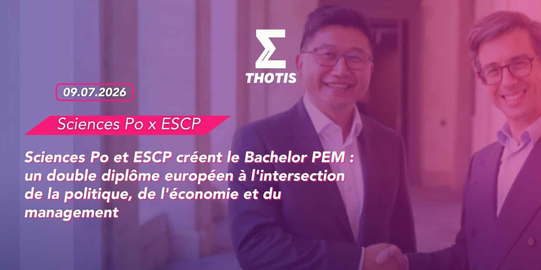 Sciences Po et ESCP créent le Bachelor PEM un double diplôme européen à l’intersection de la politique, de l’économie et du management Sciences Po et ESCP créent le Bachelor PEM : un double diplôme européen à l'intersection de la politique, de l'économie et du management