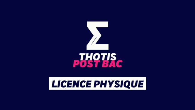 Licence Physique Licence Physique 1
