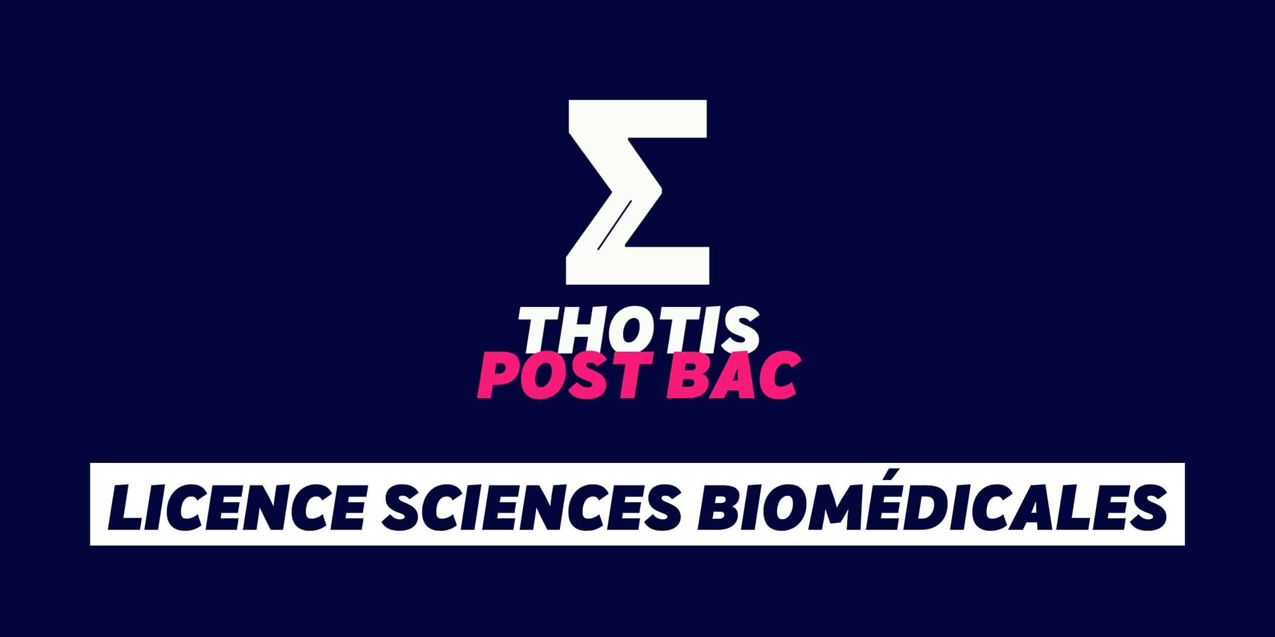 Licence Sciences biomédicales Licence Sciences biomédicales